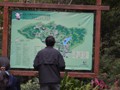 Checking out the map of the park.  It's huge.