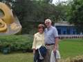 Claudette and I at the central monument.