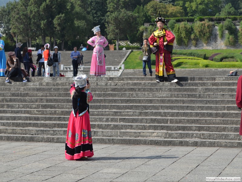 Ethnic costumes worn by some of the staff.