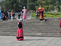 Ethnic costumes worn by some of the staff.