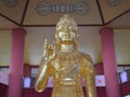 A Buddha in one of the temples.