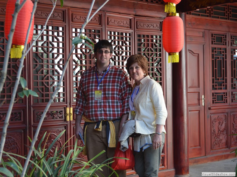 Brad and Claudette enjoy the tour.