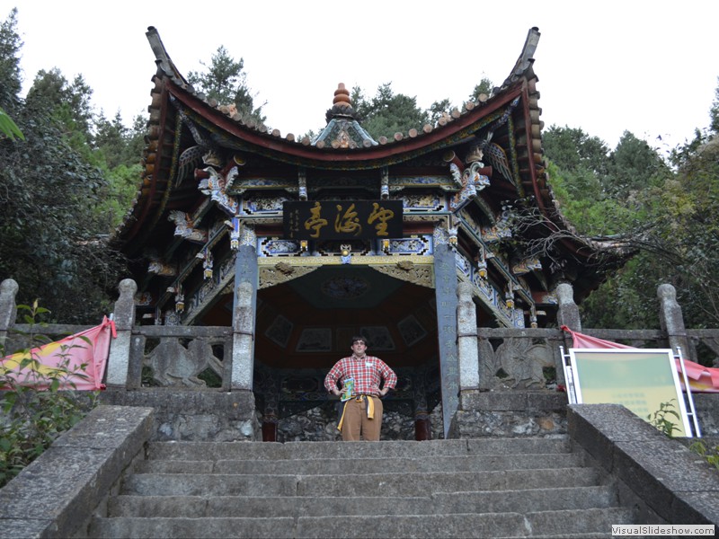 Brad got to the top temple first....