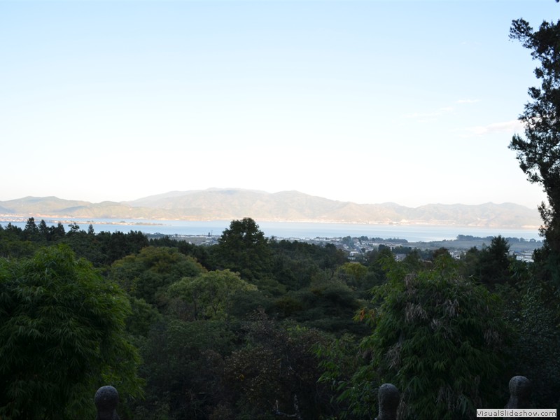 A view from the top - note the lake in the distance.