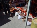 Dried mushrooms for sale.