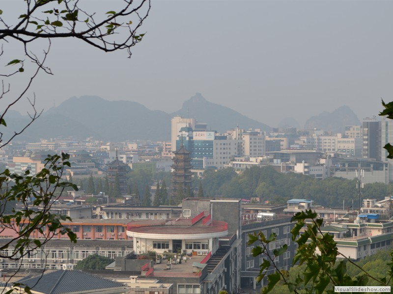 A view of the Guilin from the top of Elephant Hill.