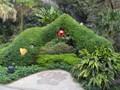 Some elephant topiary creations in the park.