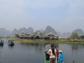 The park is on a river in the middle of the Karst Mountains.