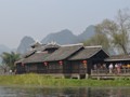 Buildings along the river.