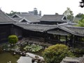 The Koi pond seen from the second floor of that building.