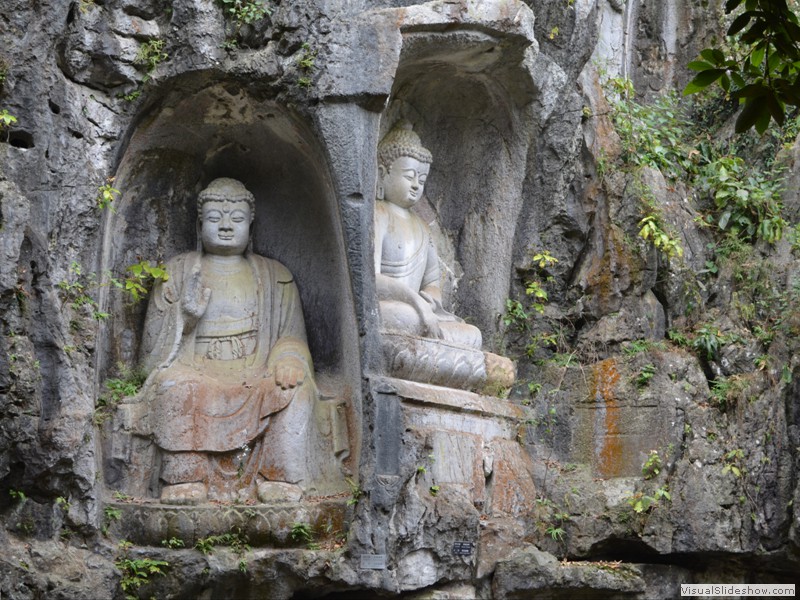 The Temple is known for "The Feilai Feng grottoes".