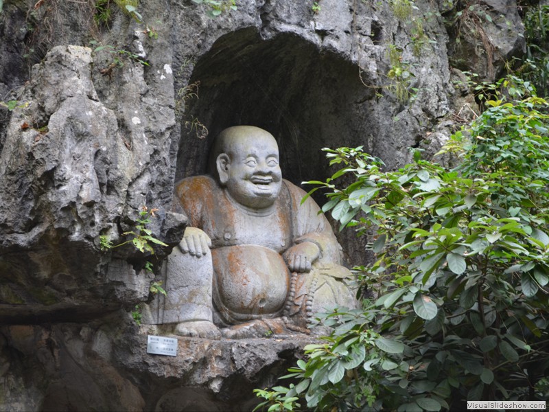 Lots of incredible stone carvings in the mountain.