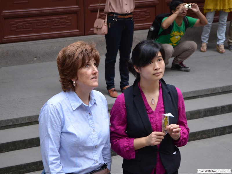 Claudette and Andrea viewing one of the sights.