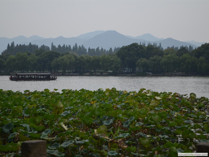 The lake park in Hangzhou.