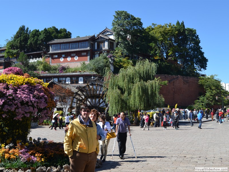 The town square in Old Town Lijiang