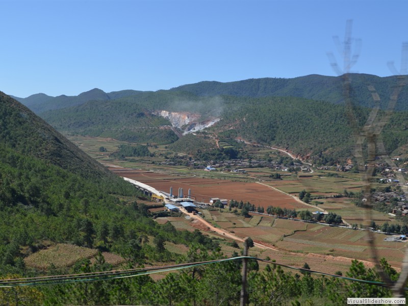 A view fo the countryside on our 4 hour drive to Shangri-La.