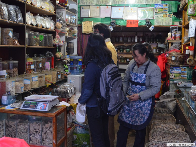 Brad and Andrea in a tea shop we visited.