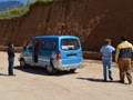 A rest stop alng the route - Our MiniVan.