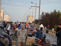 The street vendors where very busy!