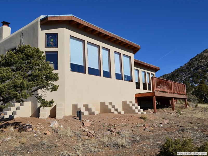 Southwest view - after.  The deck is a spring project.