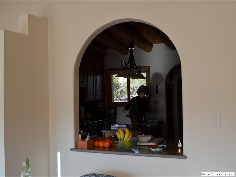 View from dinning room to kitchen - after.