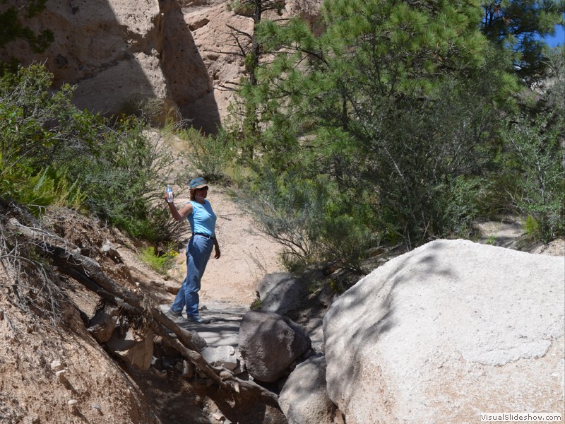 The canyon is getting more narrow.