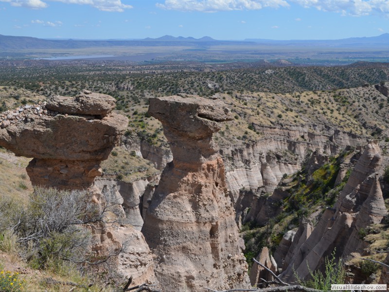 Looking out over the valley. Cochiti lake in the distance.