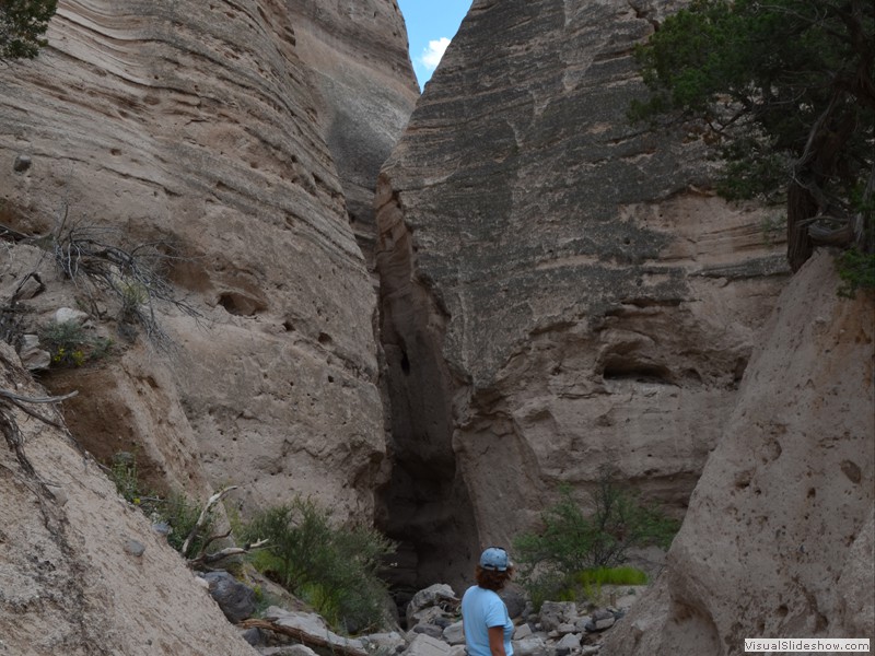 The slot canyon.