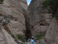 The slot canyon.